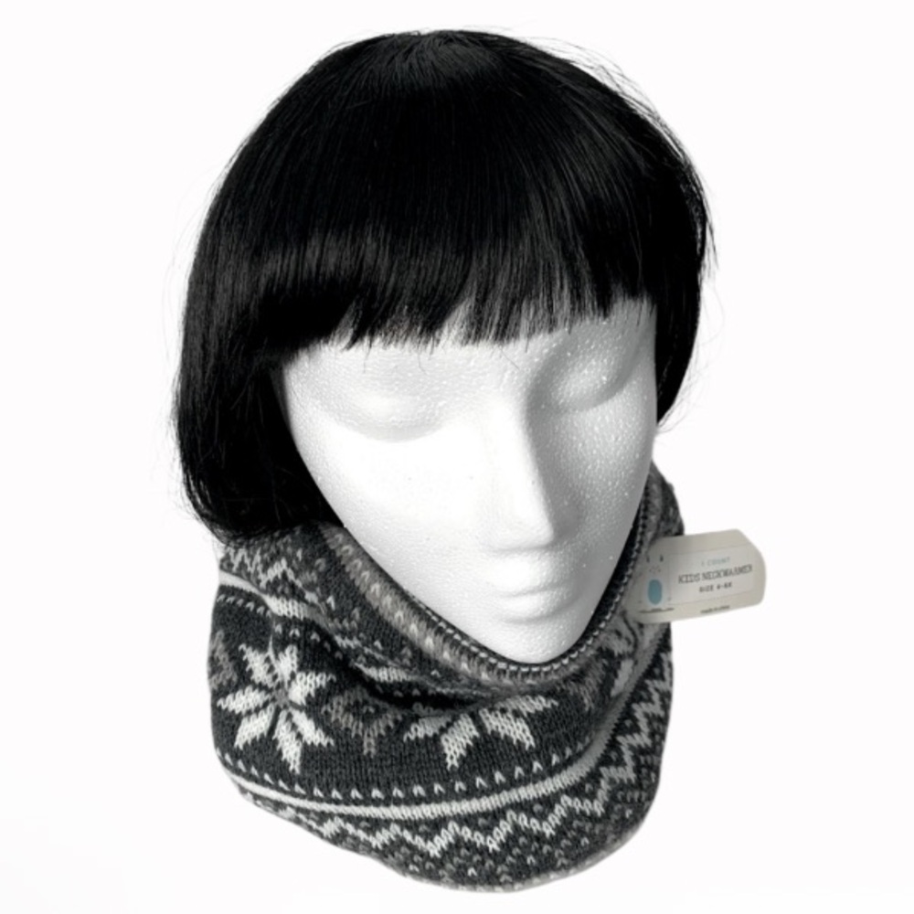 Gertex Kids Fair Isle Snowflake Knit Neck Warmer